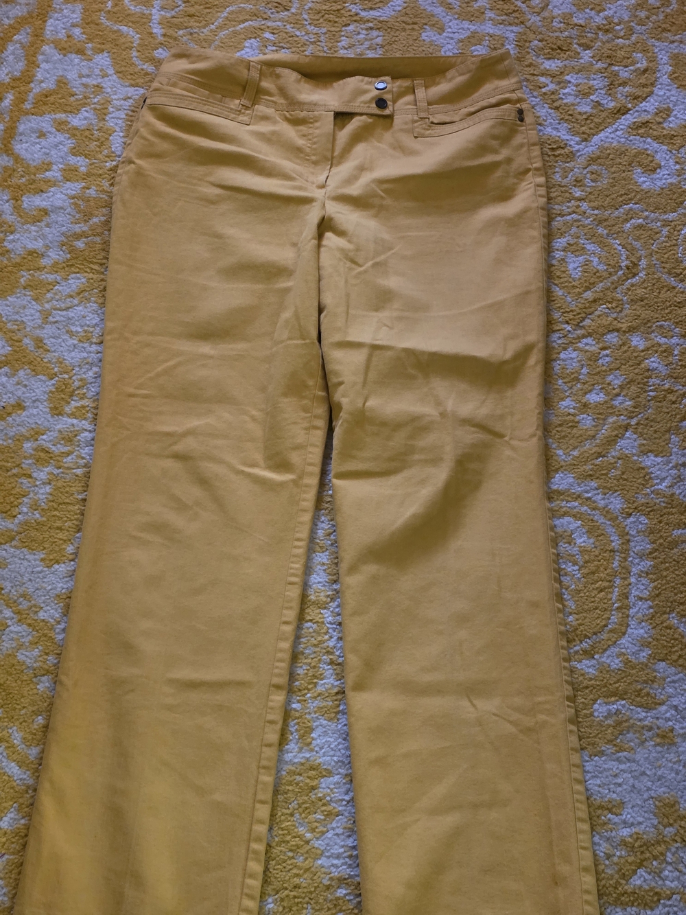 Women's Mustard Straight-Leg Jeans